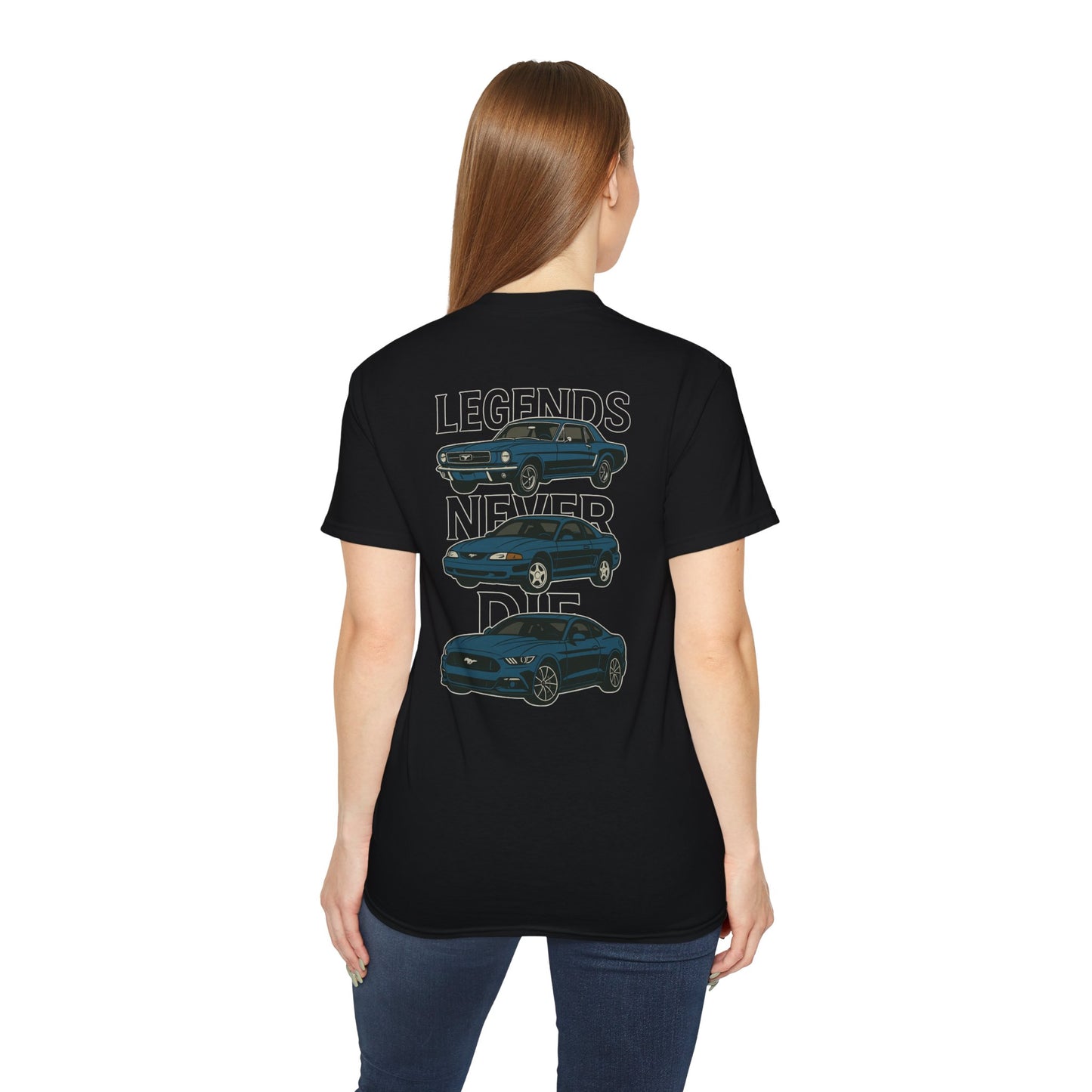 Cotton Legends Never Die Mustang Tee