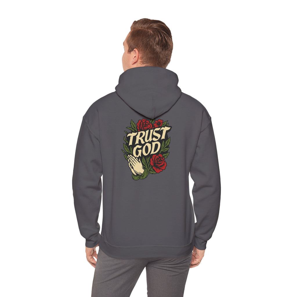 Trust God Rose Unisex Cotton Hoodie