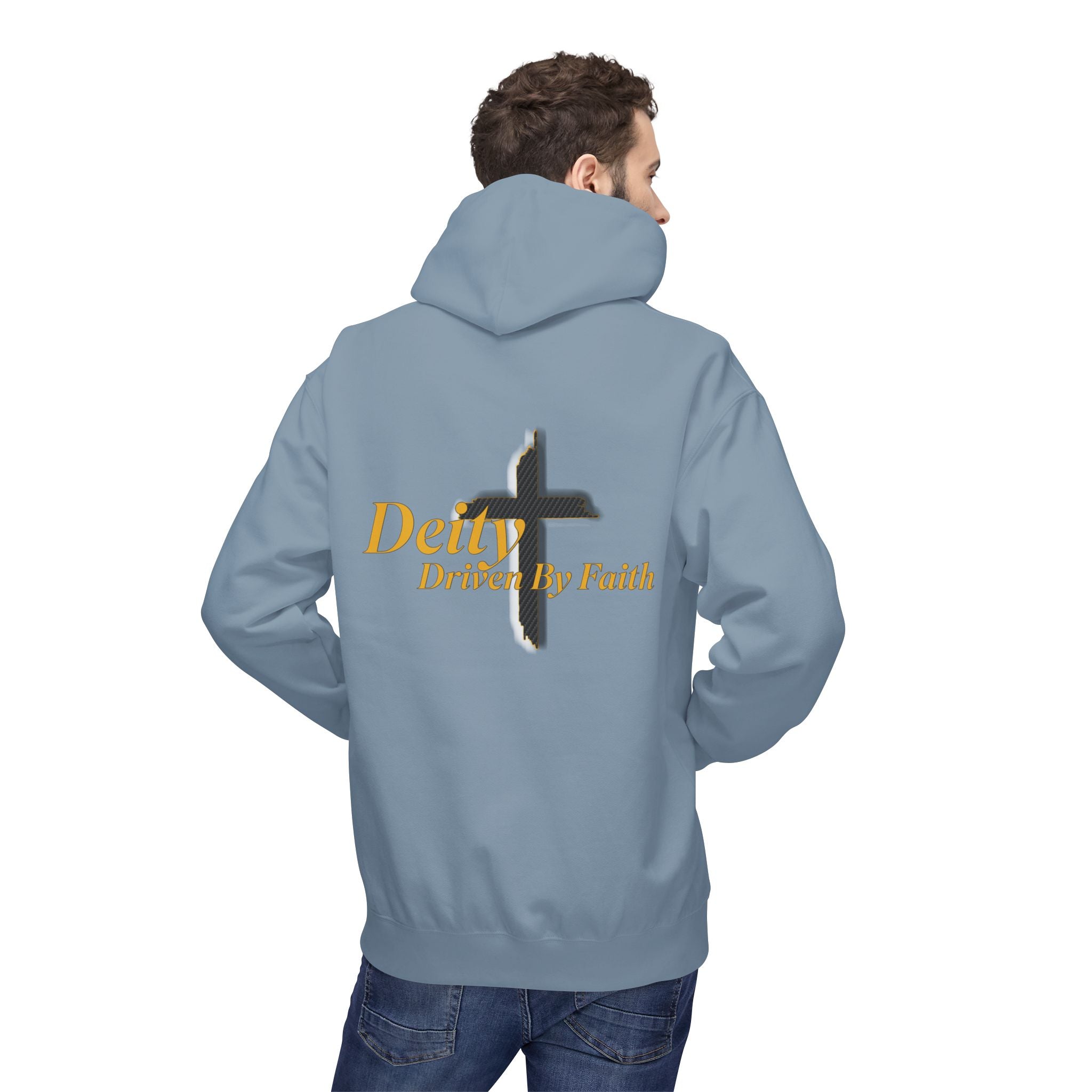Driven By Faith Carbon Cross Hoodie