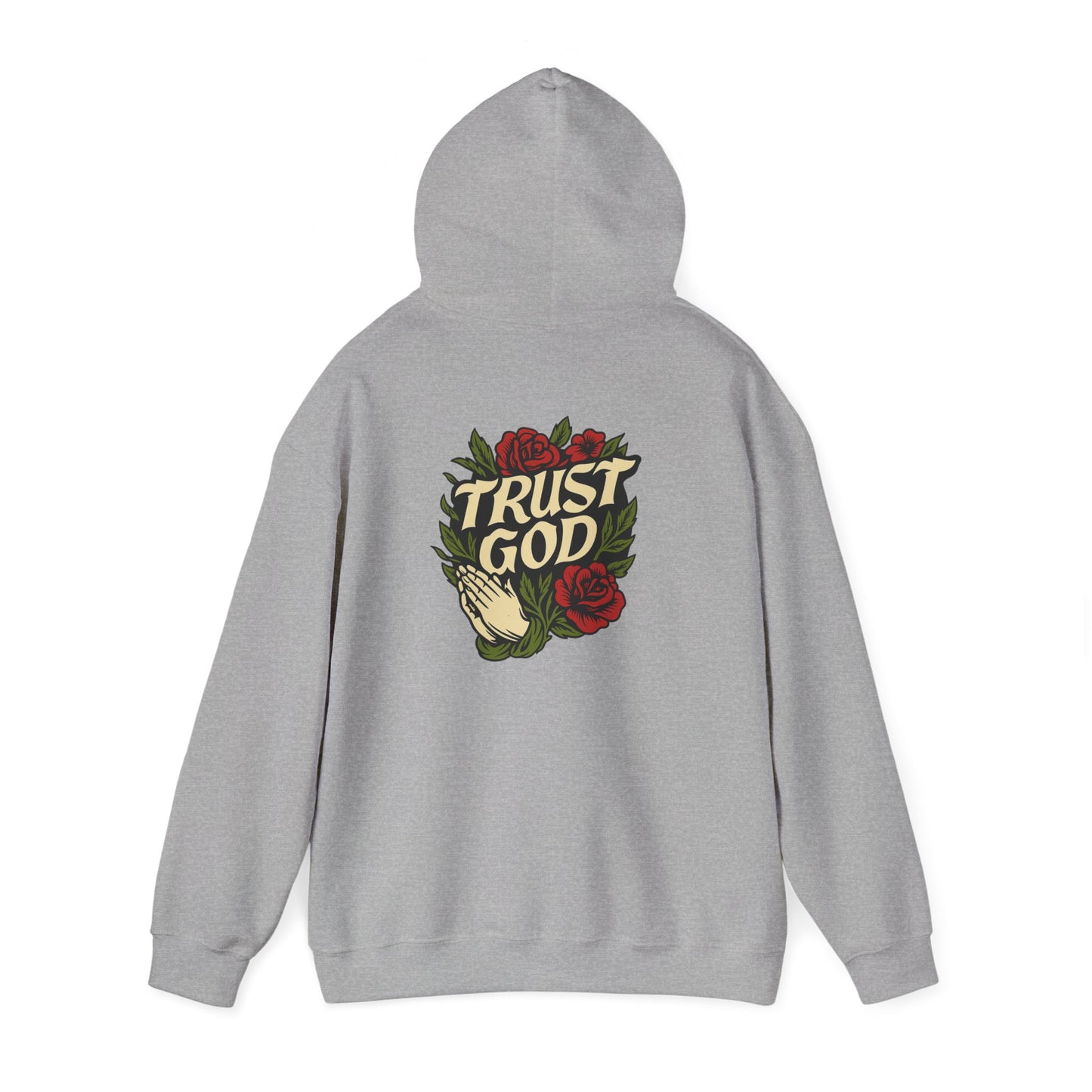Trust God Rose Unisex Cotton Hoodie