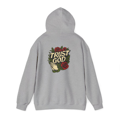 Trust God Rose Unisex Cotton Hoodie