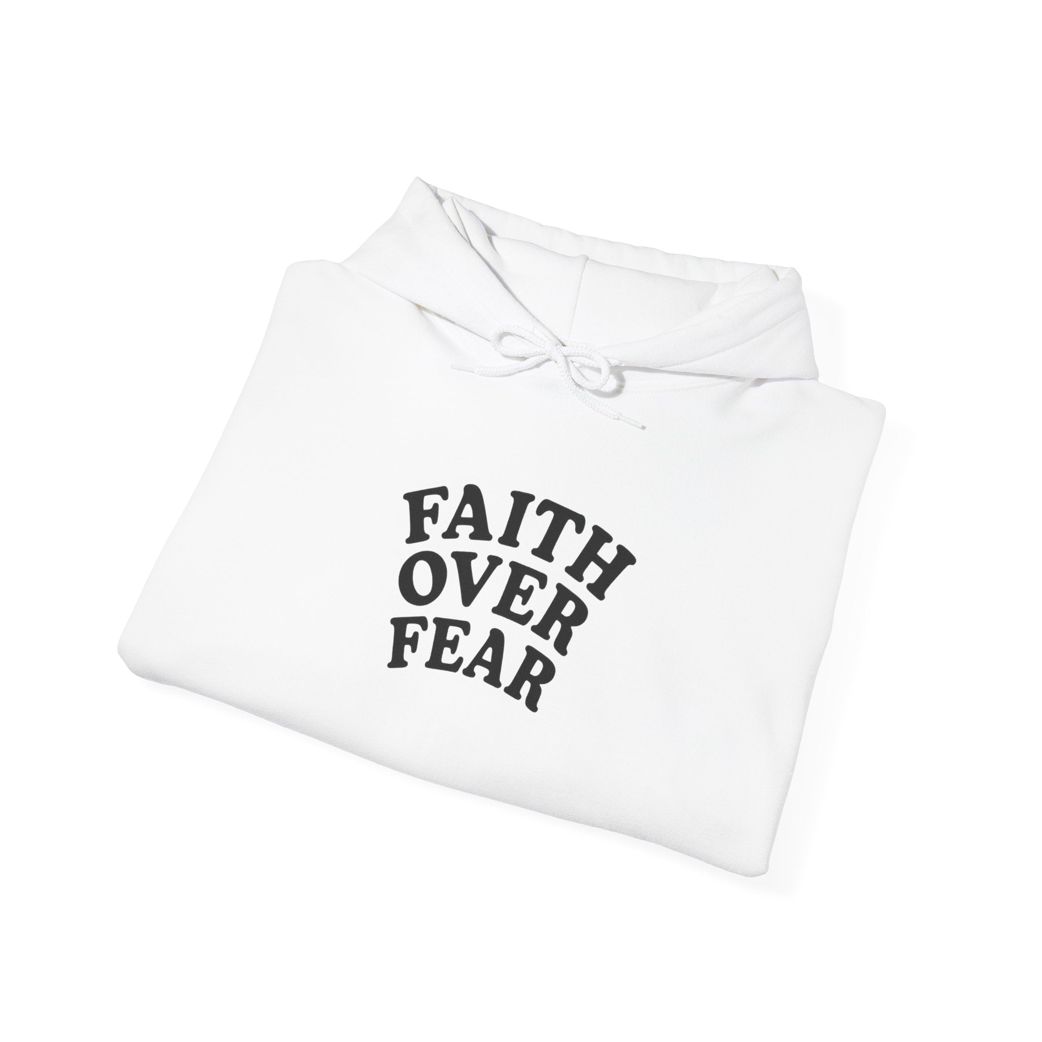 Faith Over Fear Psalm 34:4 Pastel Hoodie