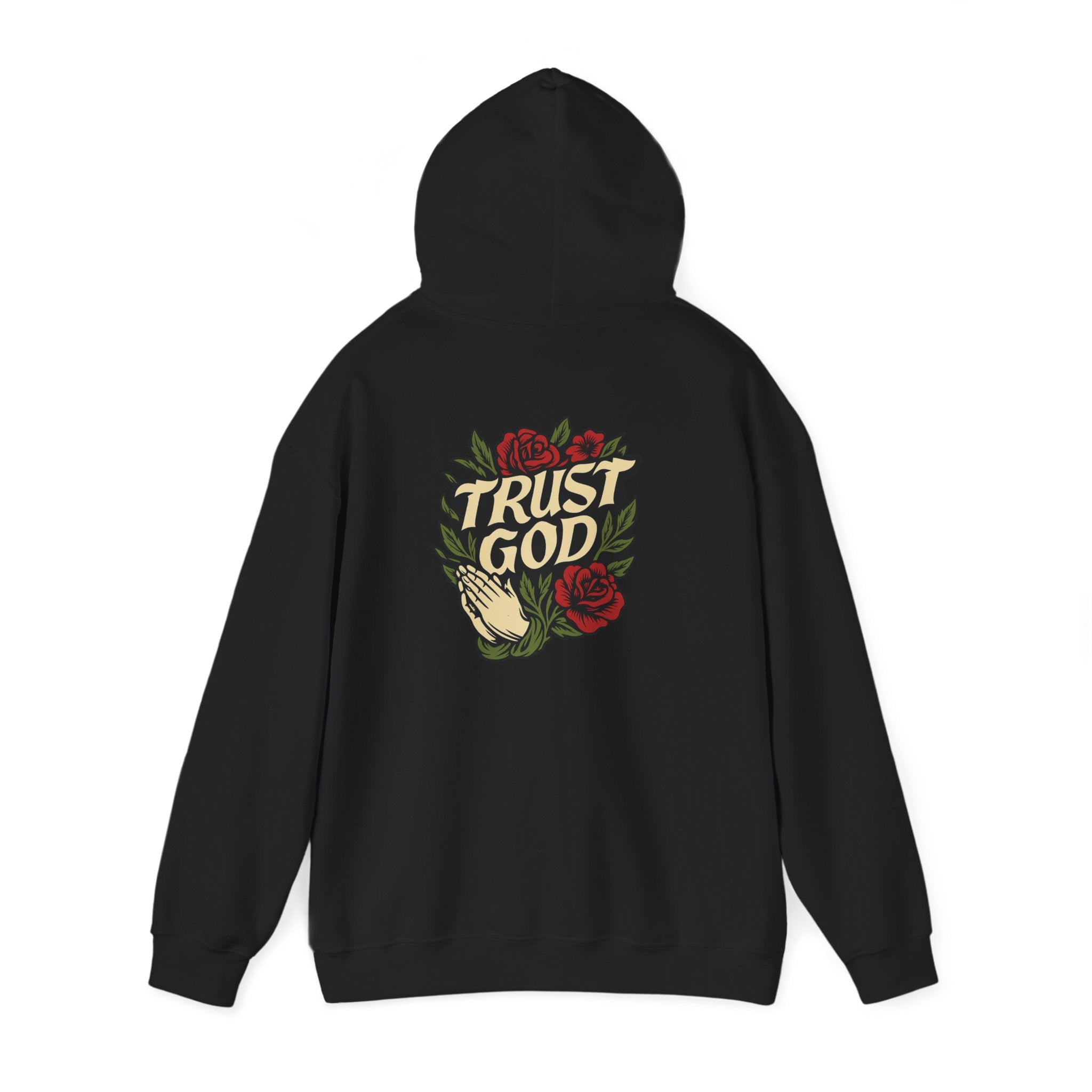 Trust God Rose Unisex Cotton Hoodie