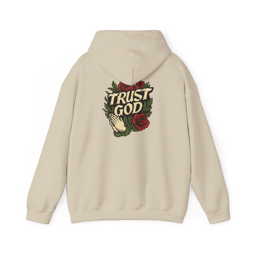 Trust God Rose Unisex Cotton Hoodie