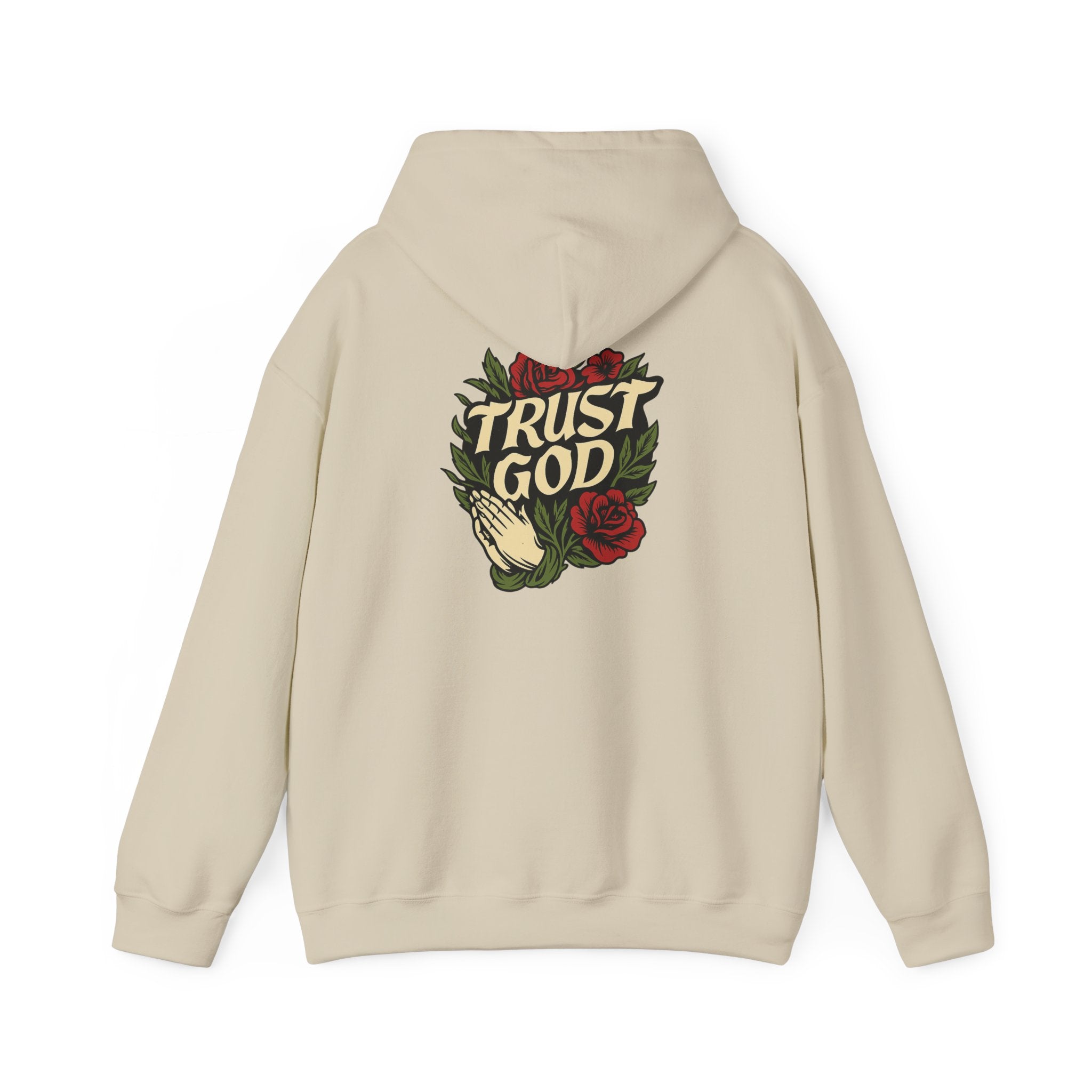 Trust God Rose Unisex Cotton Hoodie
