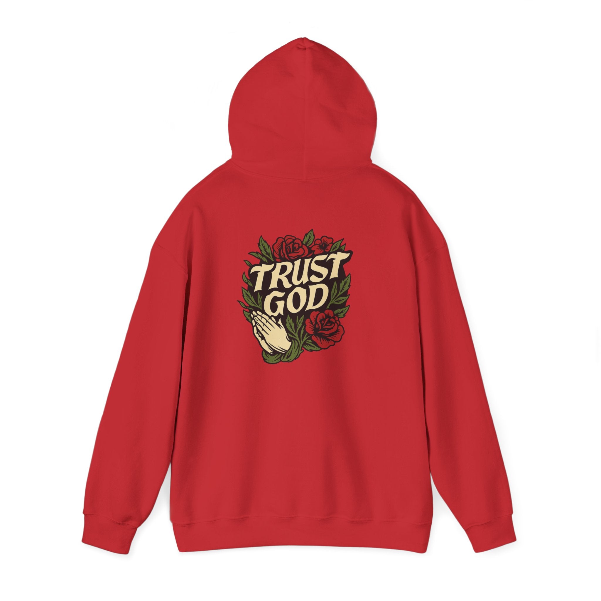 Trust God Rose Unisex Cotton Hoodie
