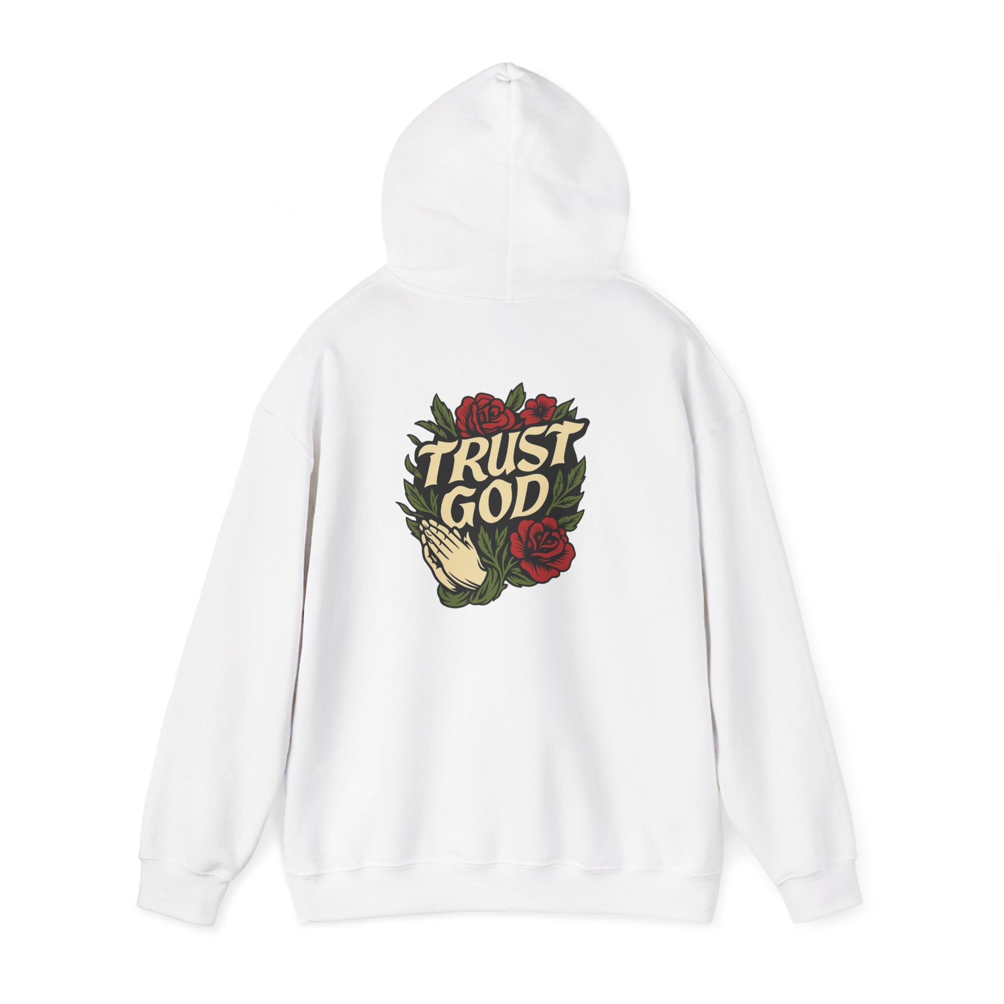 Trust God Rose Unisex Cotton Hoodie