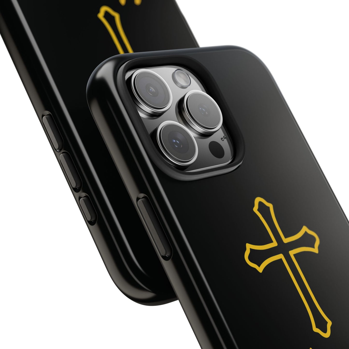 Black Always With Me Cross Phone Case