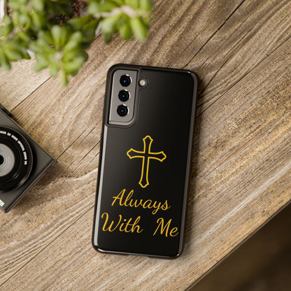 Black Always With Me Cross Phone Case