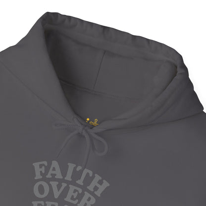 Faith Over Fear Psalm 34:4 Pastel Hoodie