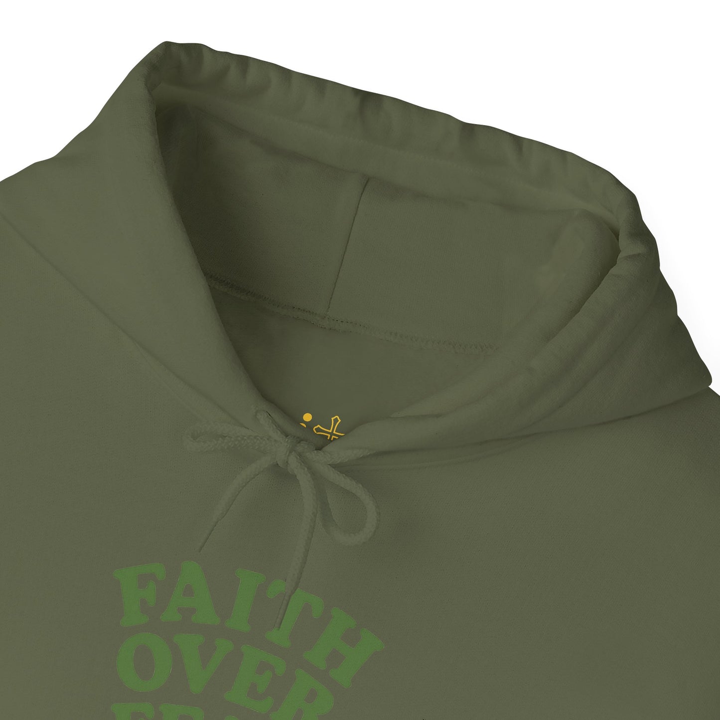 Faith Over Fear Psalm 34:4 Pastel Hoodie