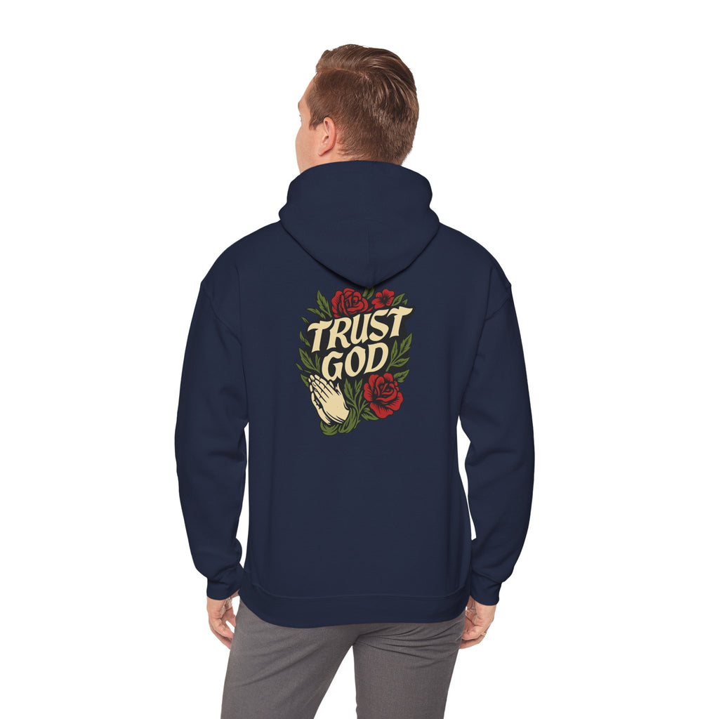 Trust God Rose Unisex Cotton Hoodie