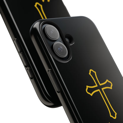 Black Always With Me Cross Phone Case