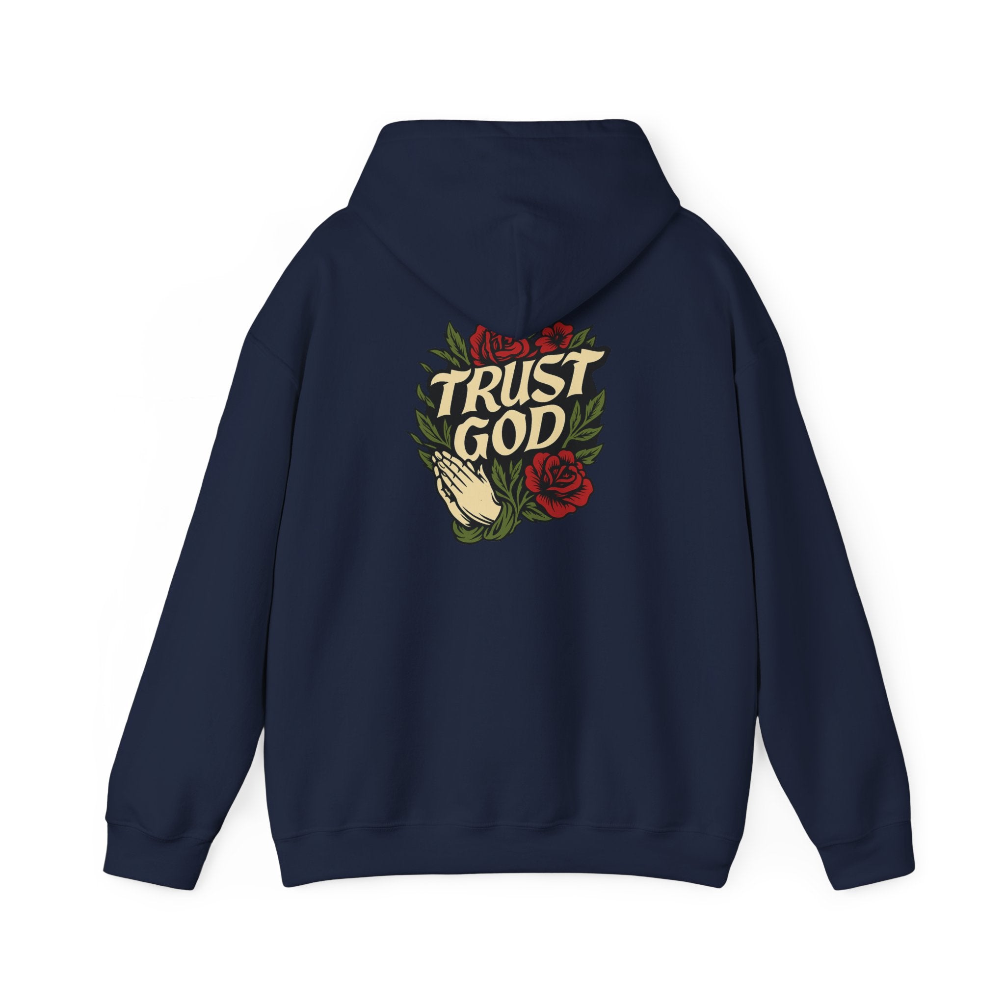 Trust God Rose Unisex Cotton Hoodie