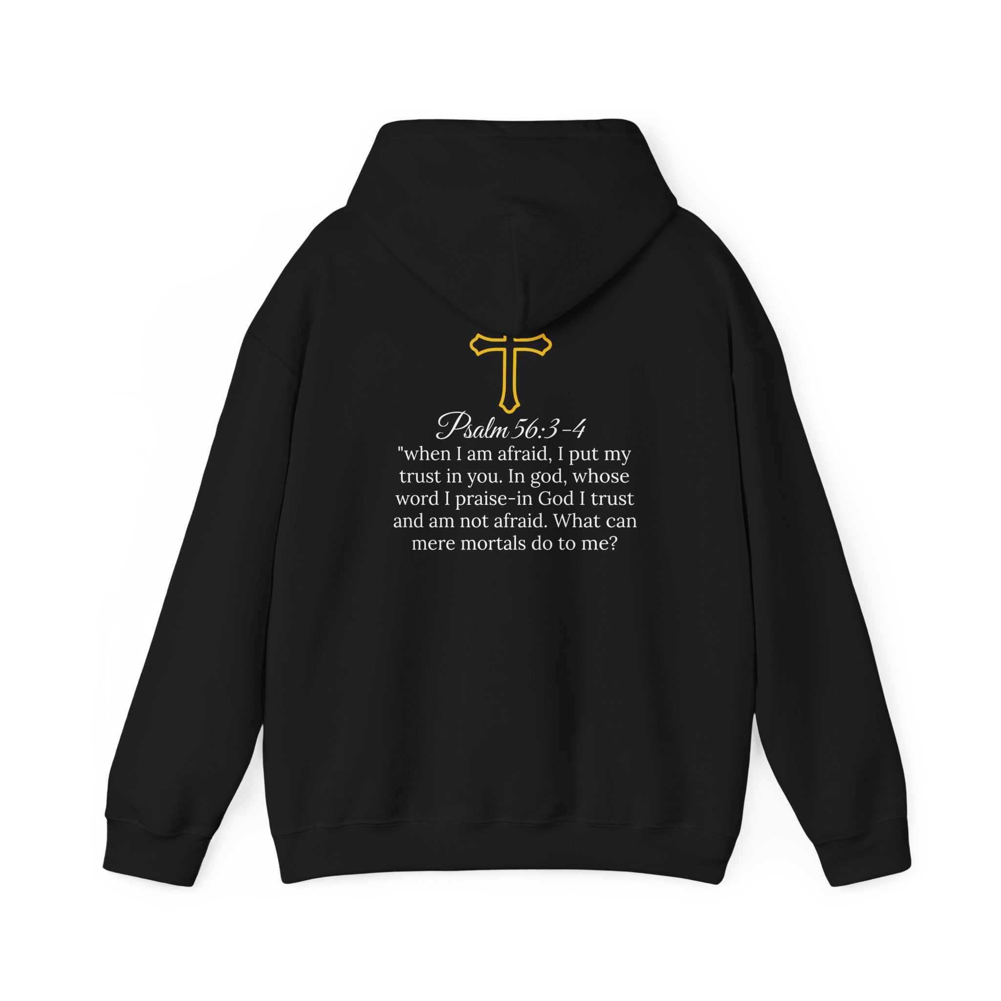 Psalm56 No Fear Cotton Cross Hoodie
