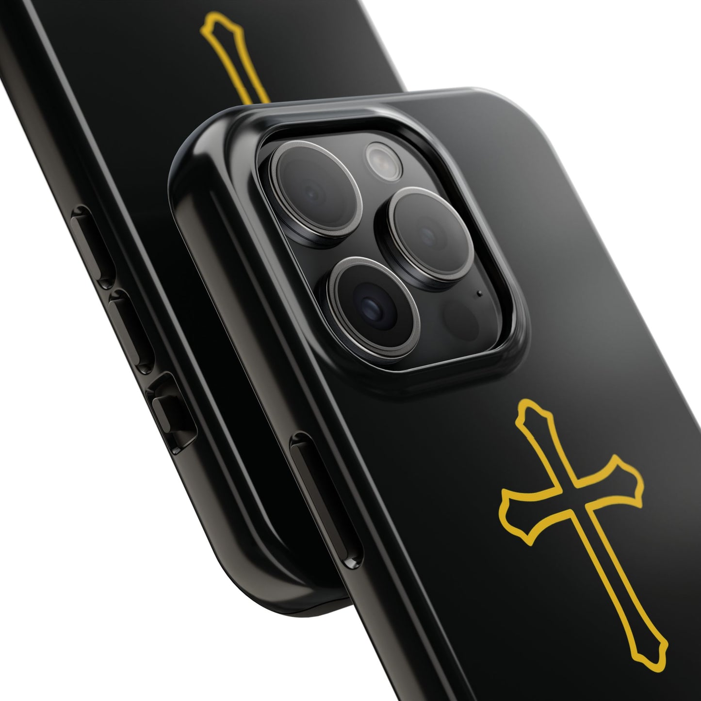 Black Always With Me Cross Phone Case