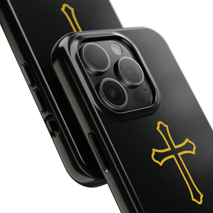 Black Always With Me Cross Phone Case