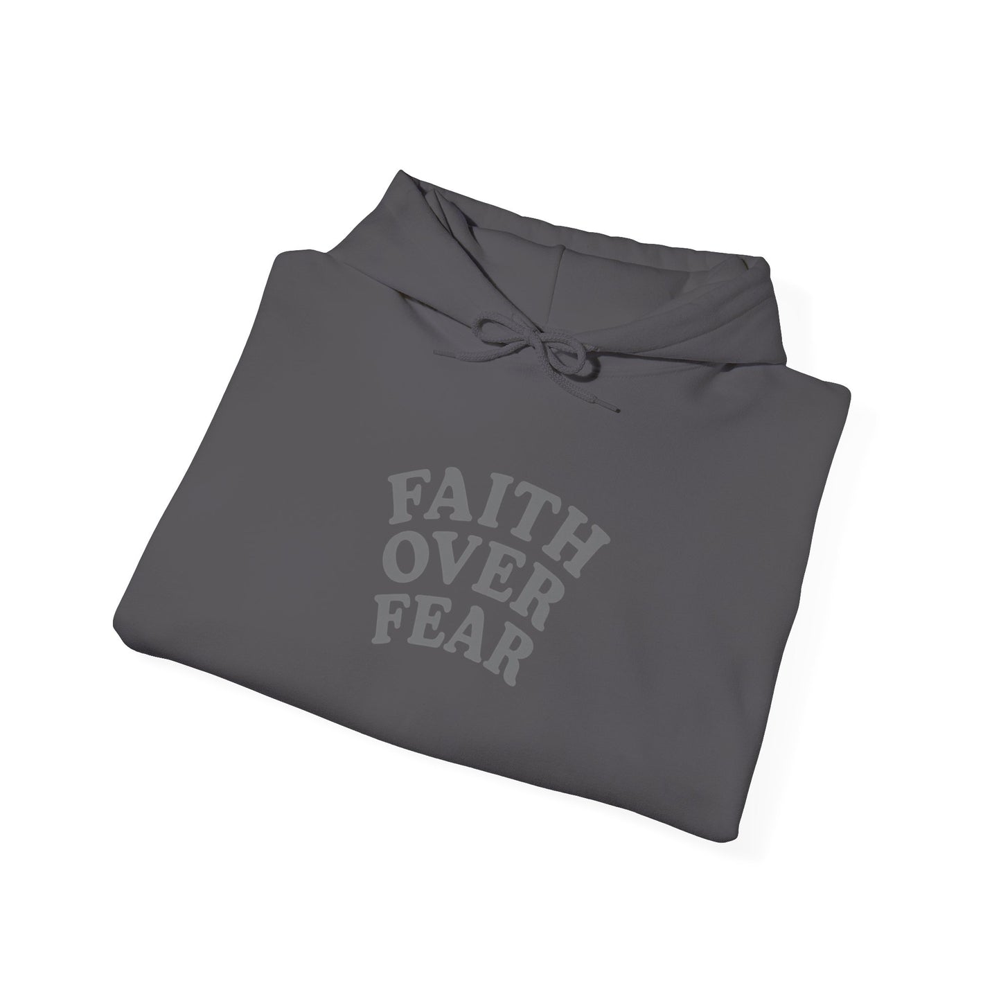 Faith Over Fear Psalm 34:4 Pastel Hoodie