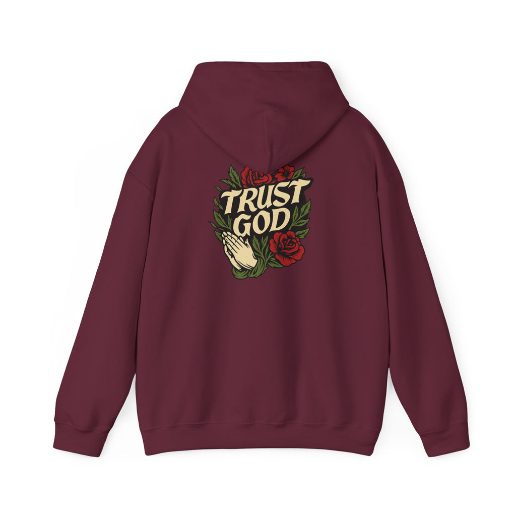Trust God Rose Unisex Cotton Hoodie
