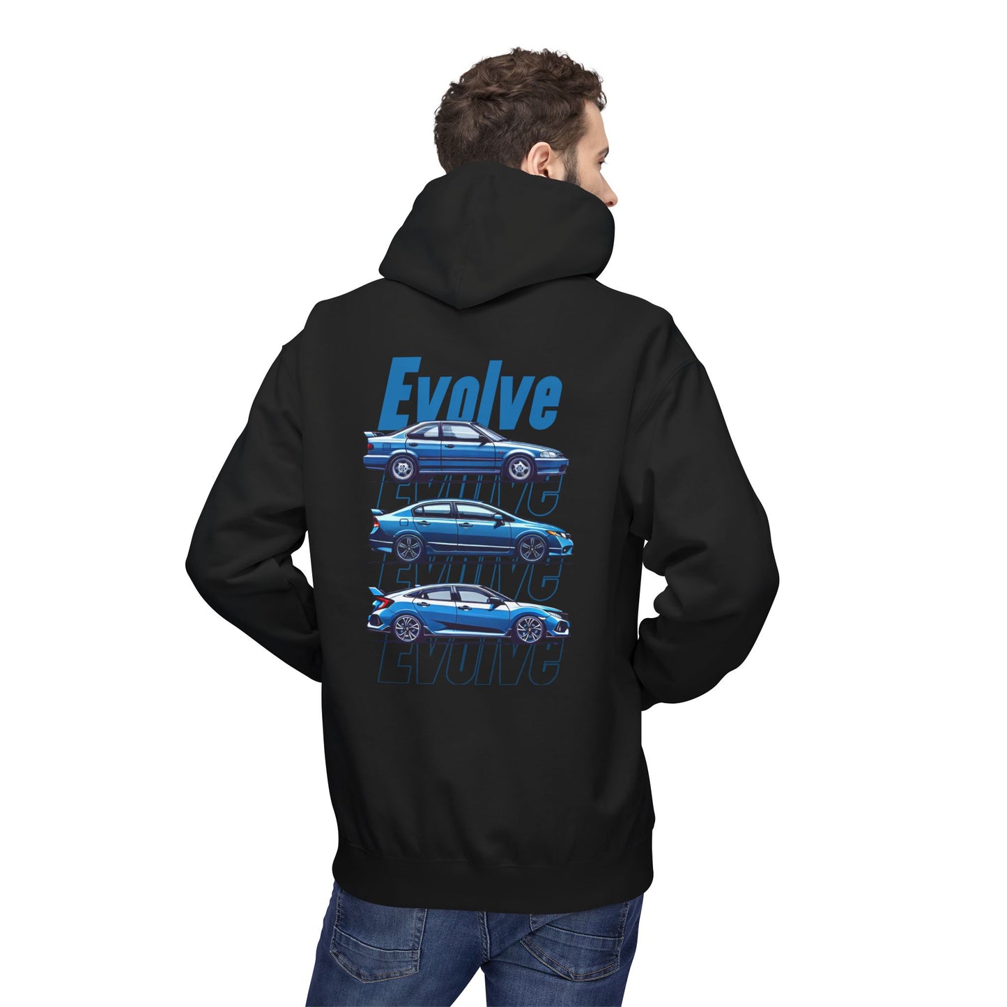 Evolve Blue Sport Cotton Hoodie