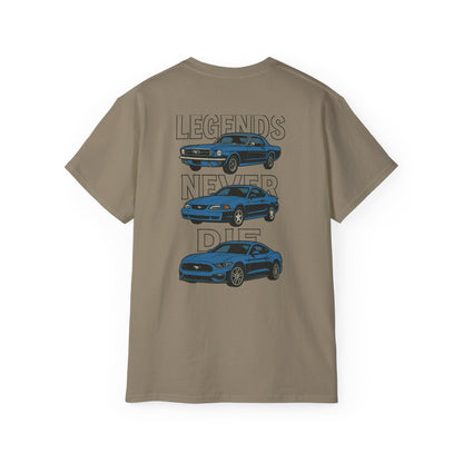 Cotton Legends Never Die Mustang Tee