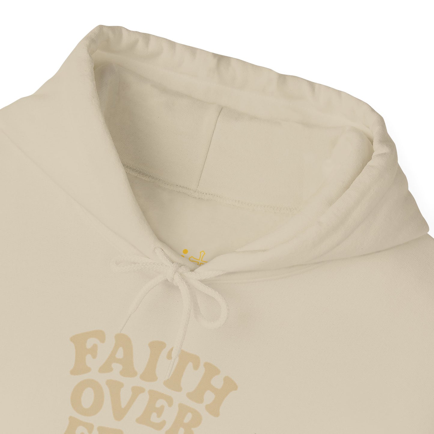 Faith Over Fear Psalm 34:4 Pastel Hoodie