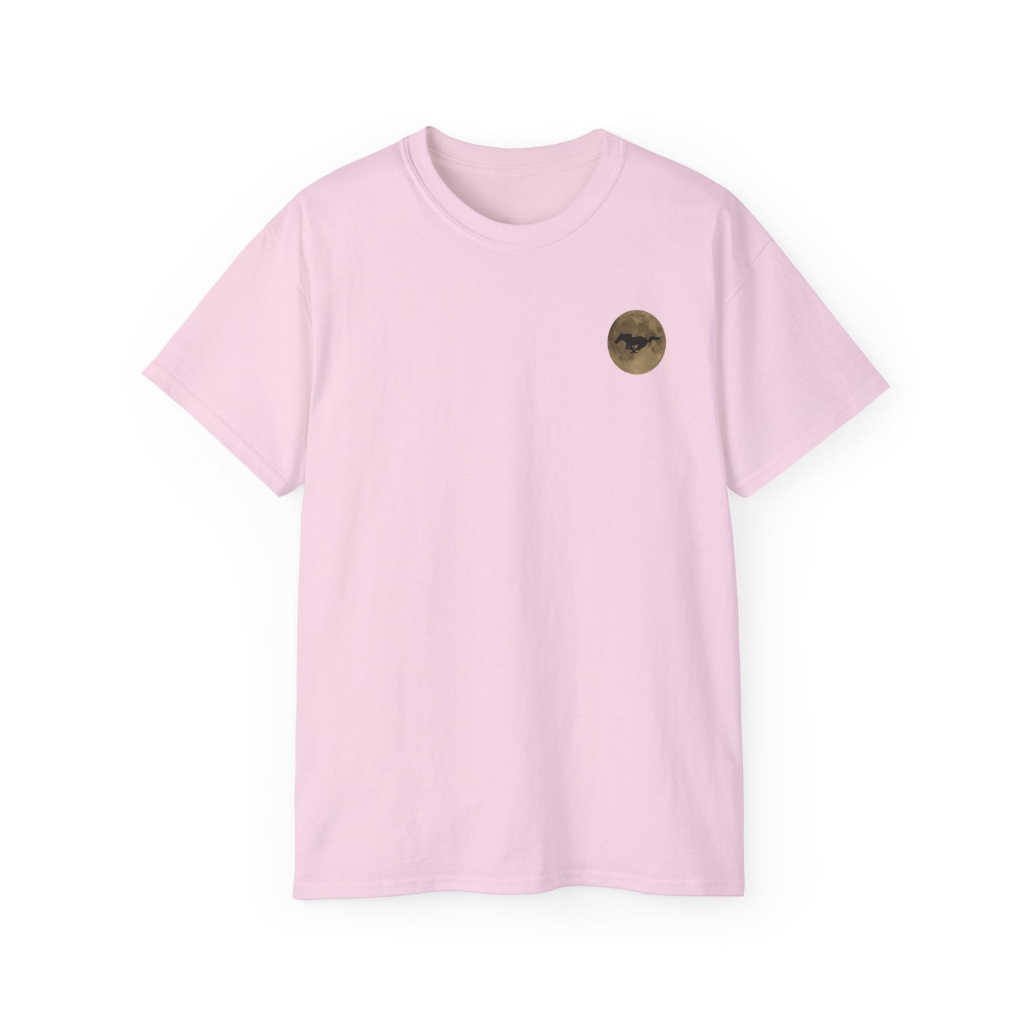 Unisex Cotton Mustang "Run Wild" Moon Car Tee