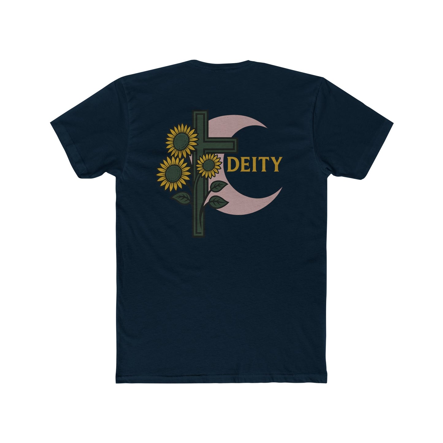 Sunflowers Moon Deity Unisex Cotton Tee