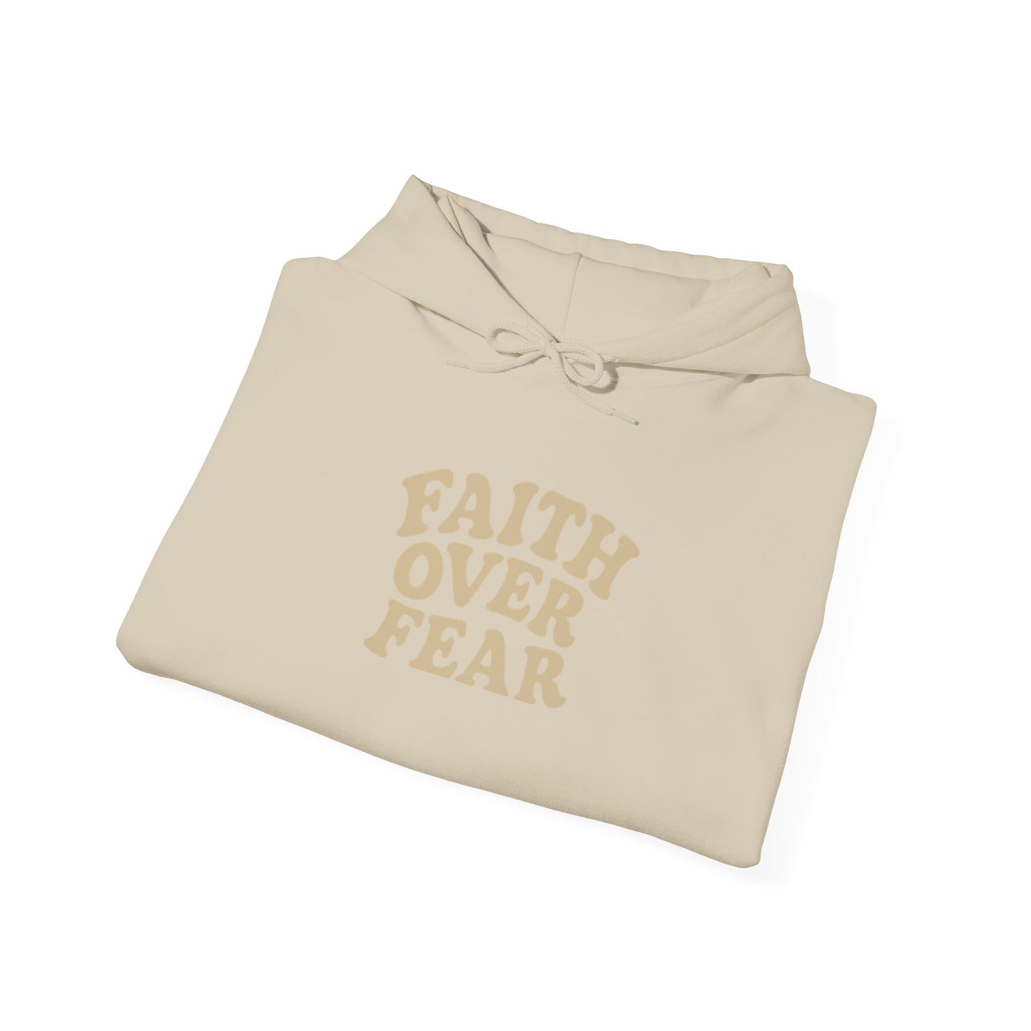 Faith Over Fear Psalm 34:4 Pastel Hoodie