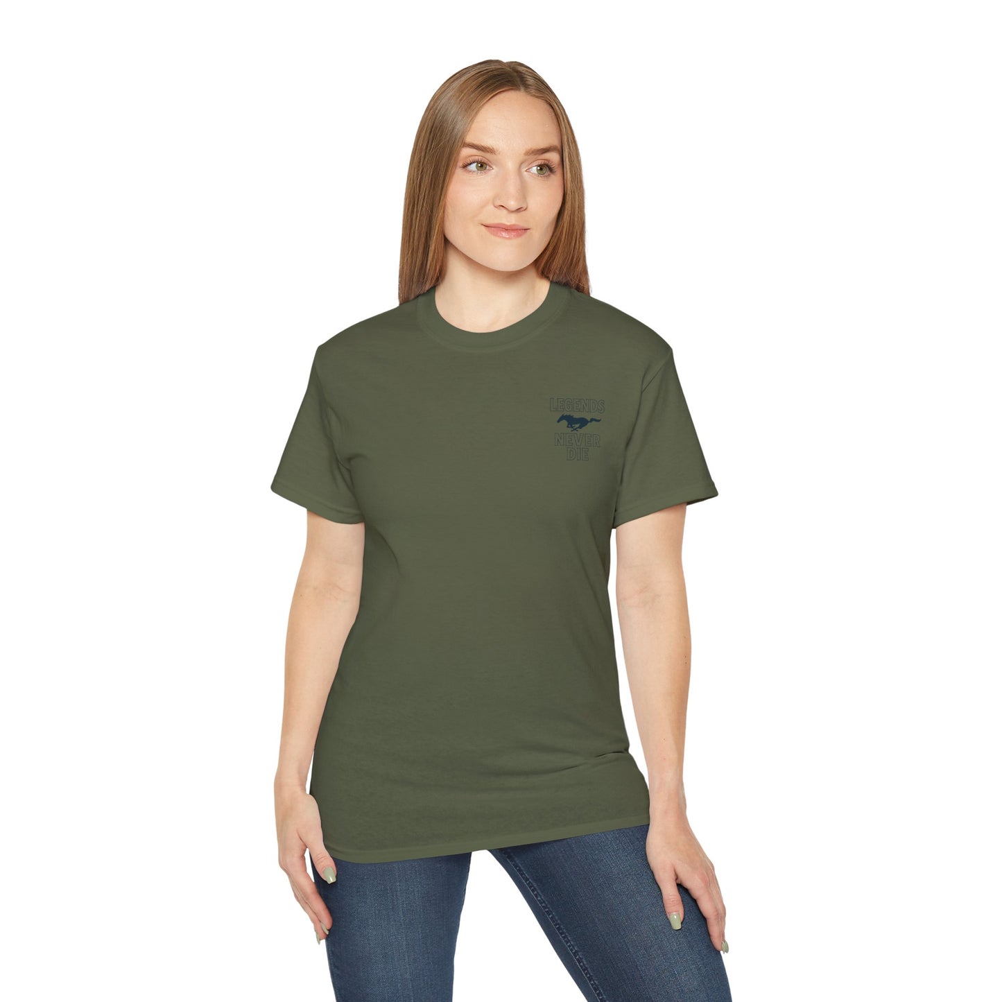Cotton Legends Never Die Mustang Tee