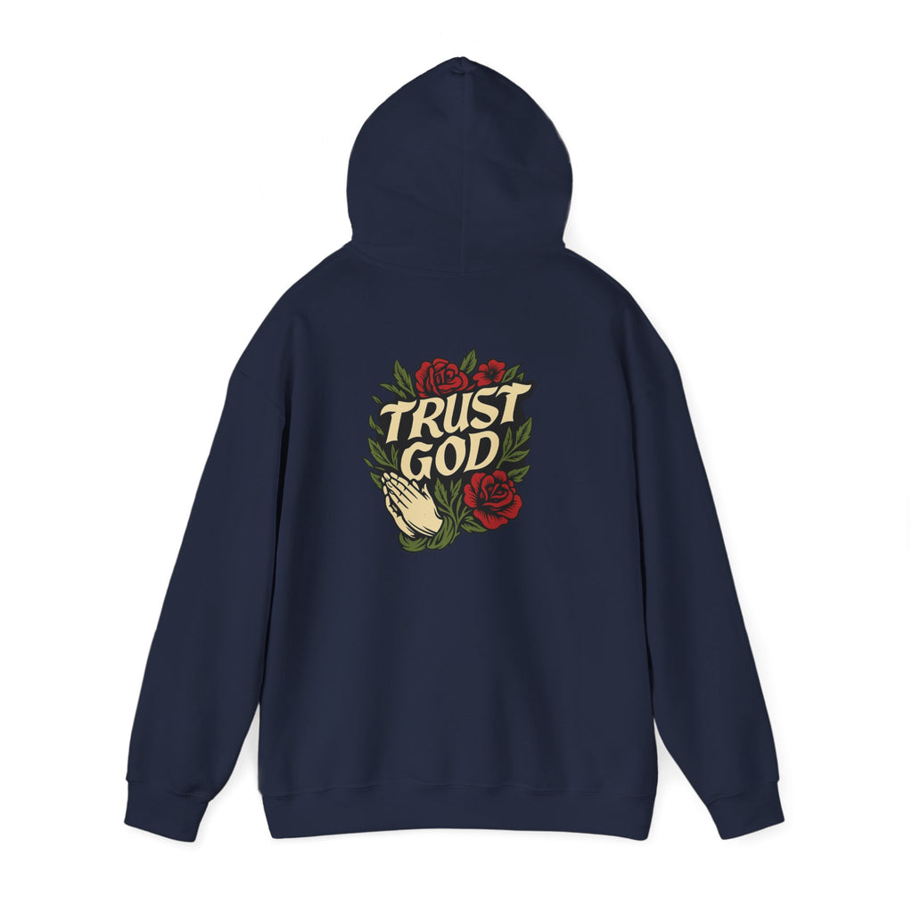 Trust God Rose Unisex Cotton Hoodie