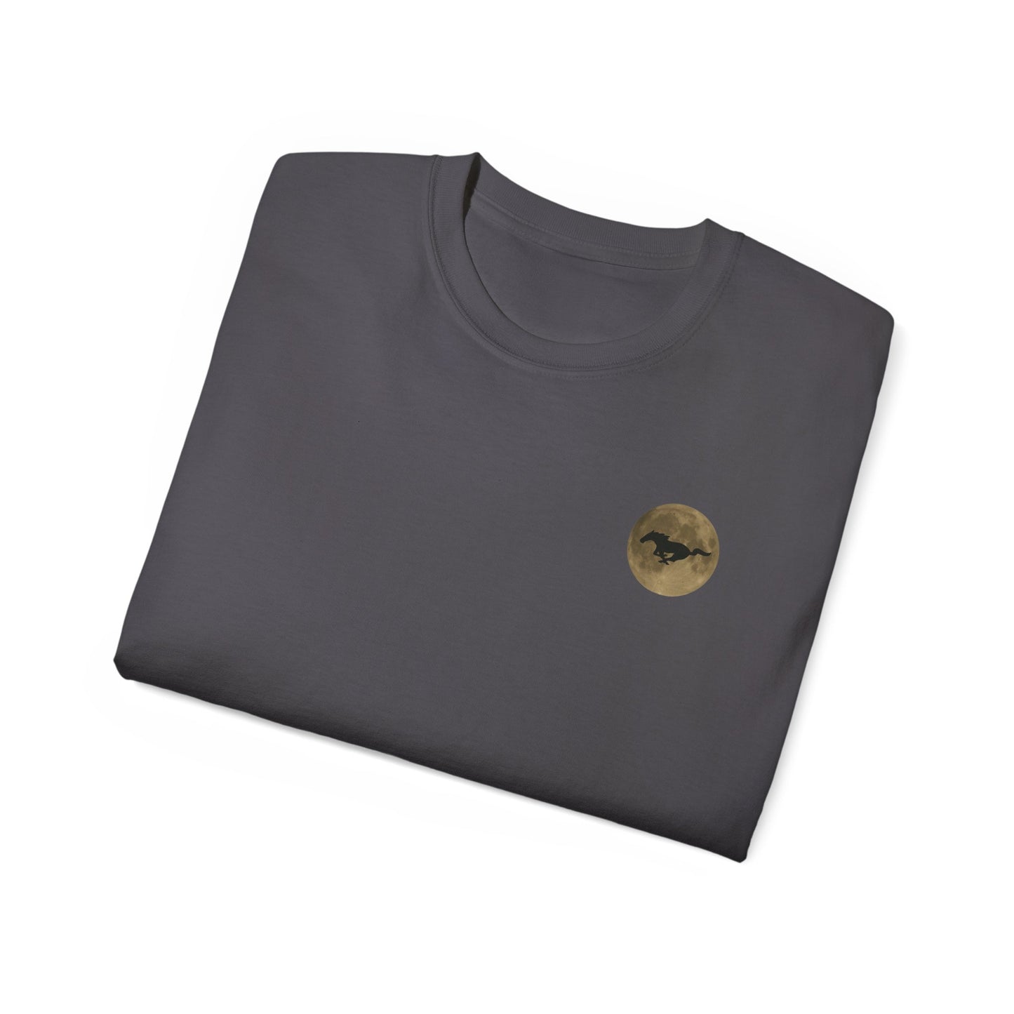Unisex Cotton Mustang "Run Wild" Moon Car Tee