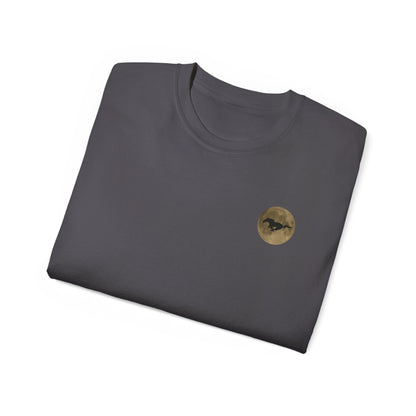 Unisex Cotton Mustang "Run Wild" Moon Car Tee