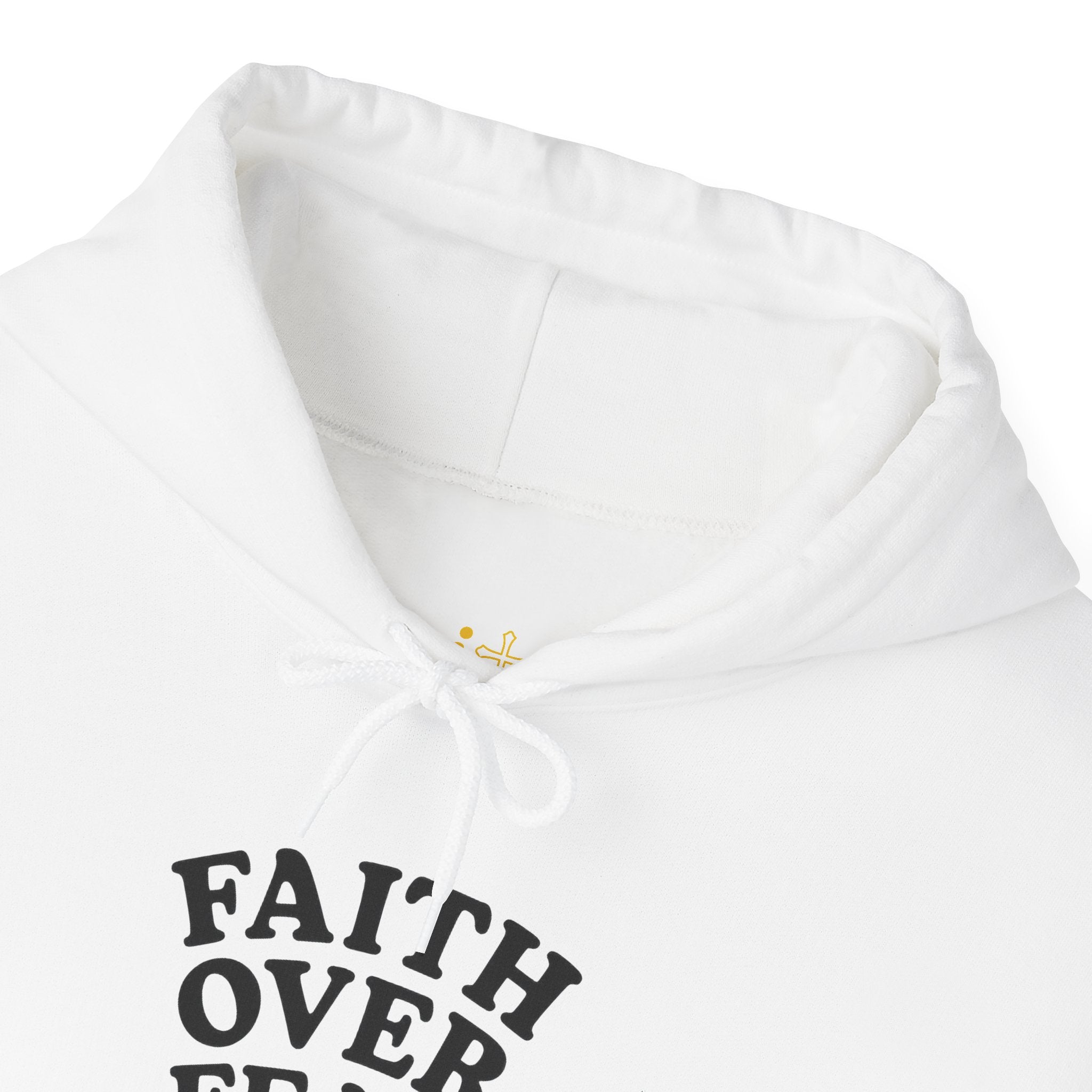 Faith Over Fear Psalm 34:4 Pastel Hoodie