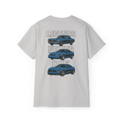 Cotton Legends Never Die Mustang Tee