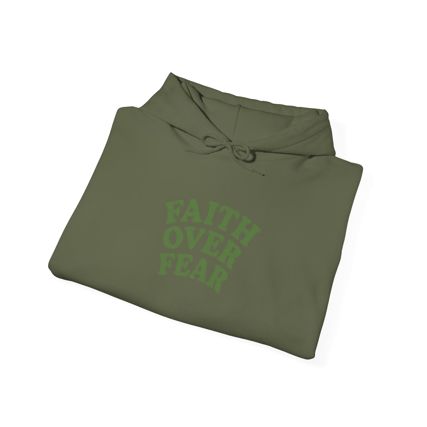 Faith Over Fear Psalm 34:4 Pastel Hoodie