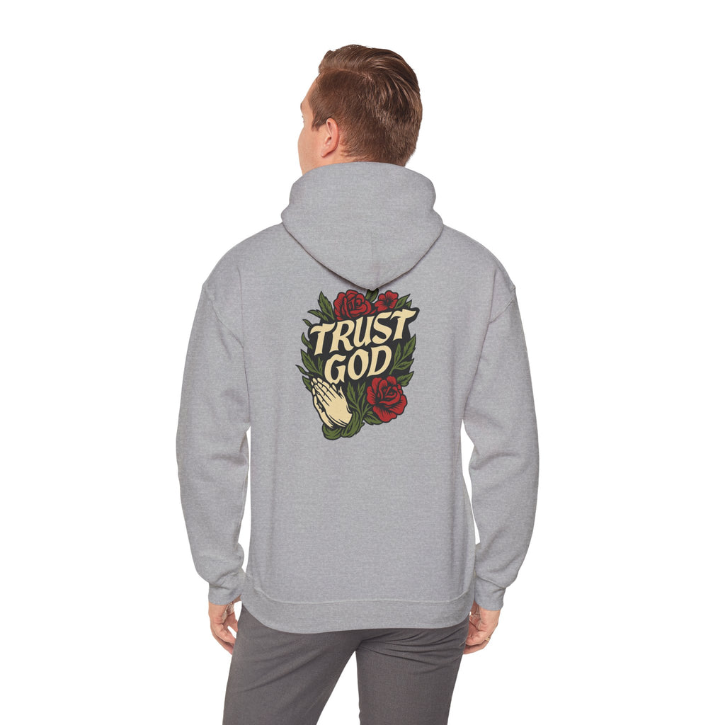 Trust God Rose Unisex Cotton Hoodie