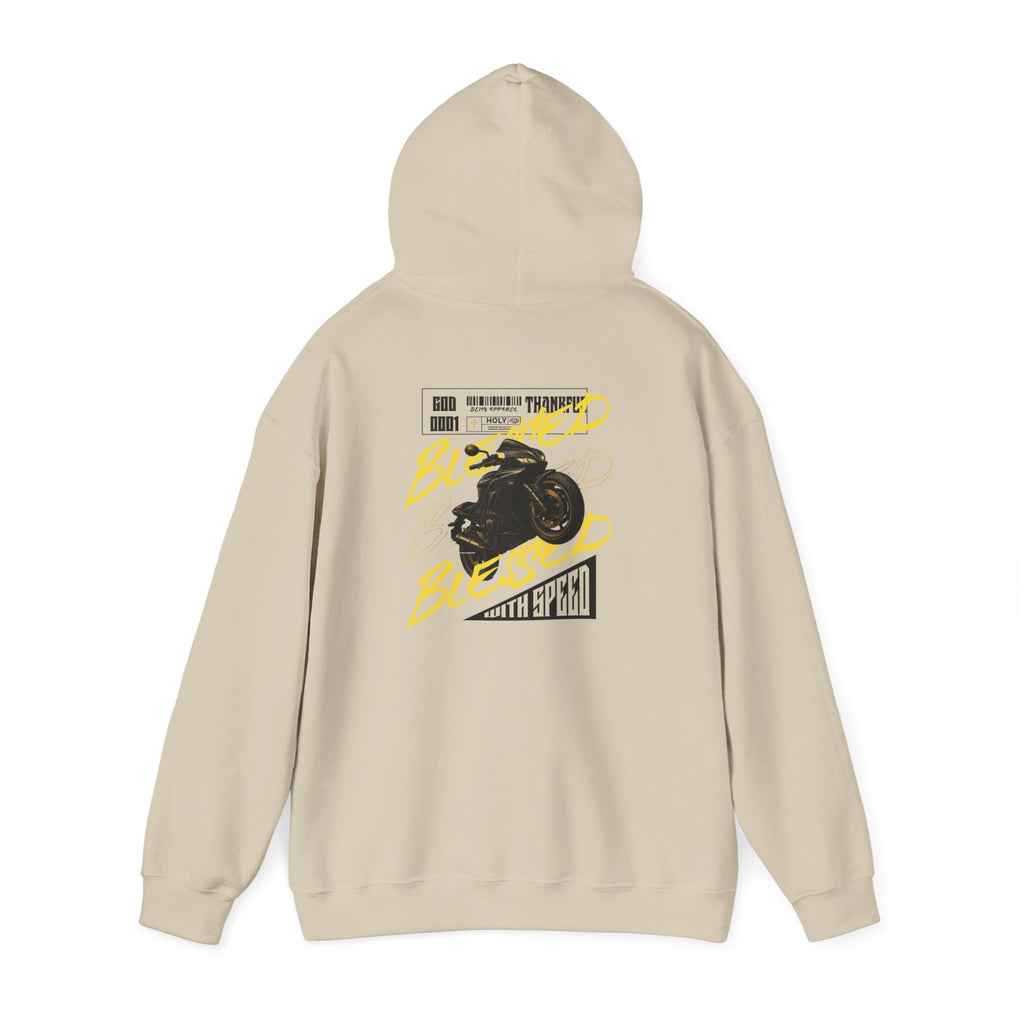 Blessed Motorcycle Heavy Cotton Hoodie
