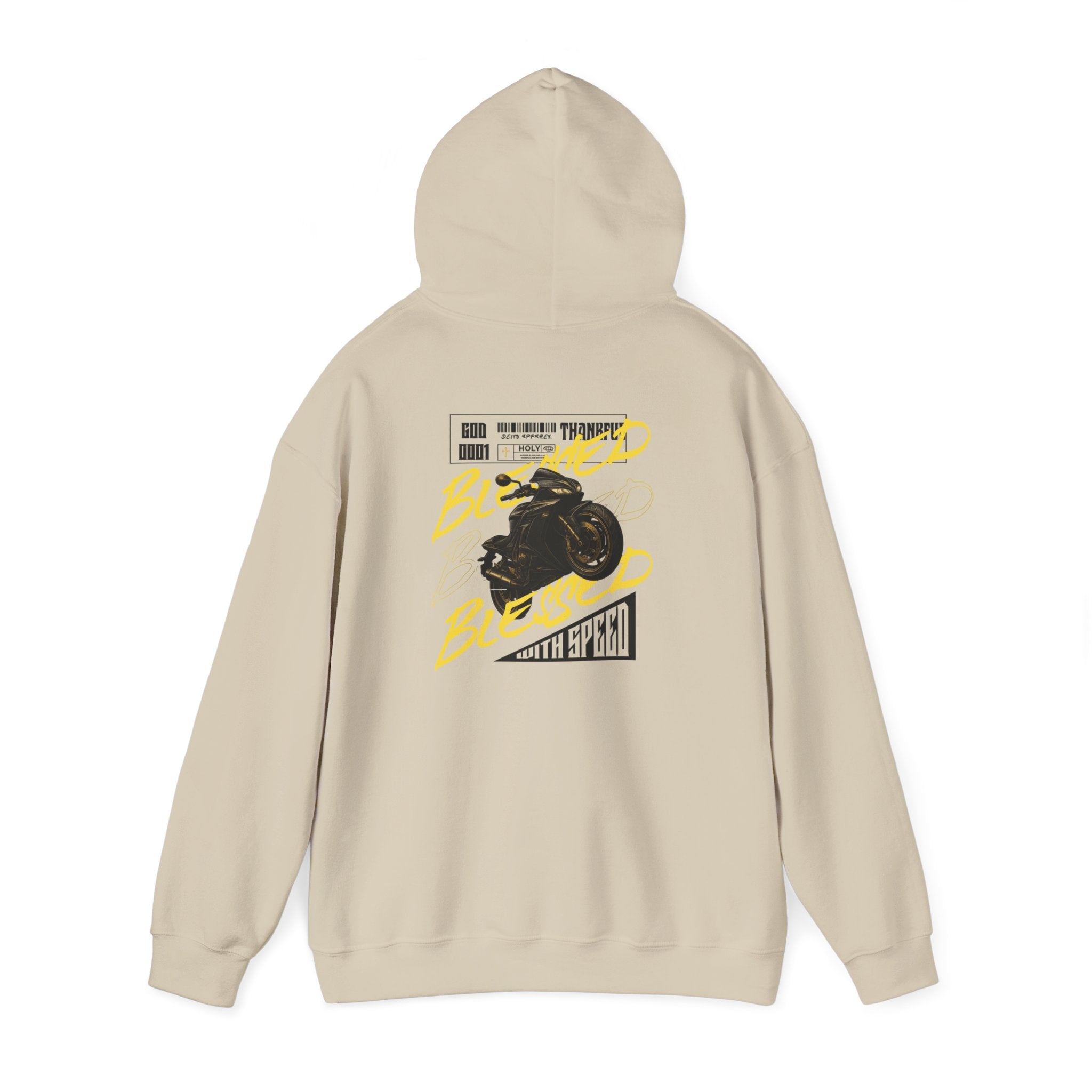 Blessed Motorcycle Heavy Cotton Hoodie