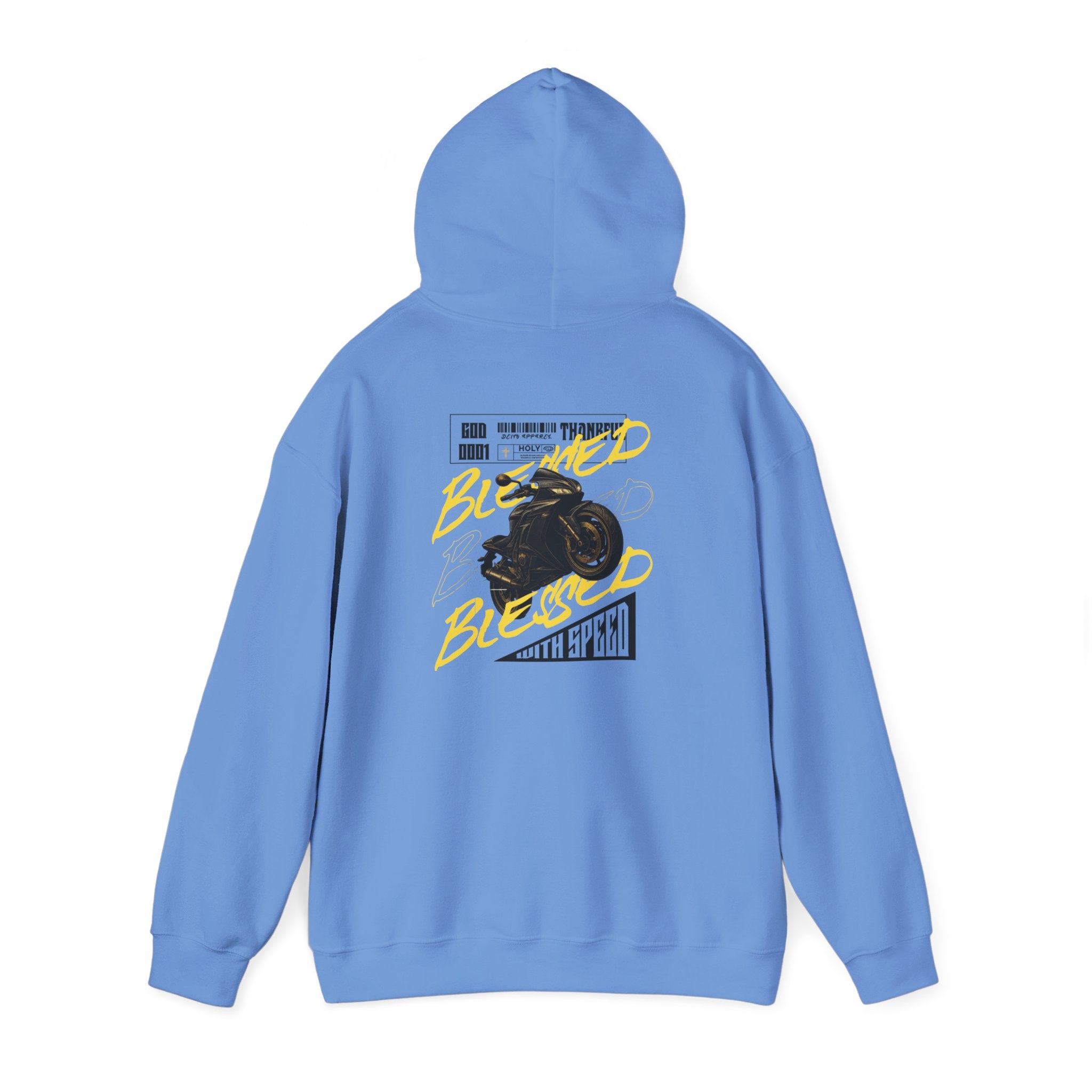 Blessed Motorcycle Heavy Cotton Hoodie