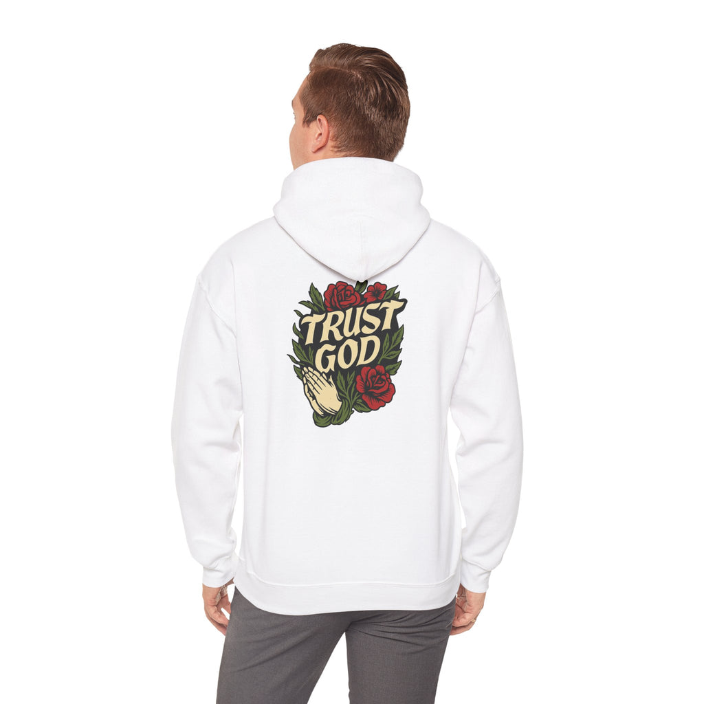 Trust God Rose Unisex Cotton Hoodie