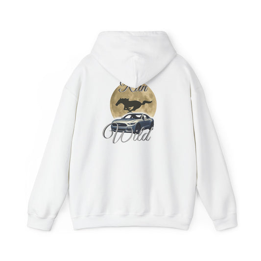 Mustang Moon Unisex Hoodie - 'Run Wild' Graphic Sweatshirt