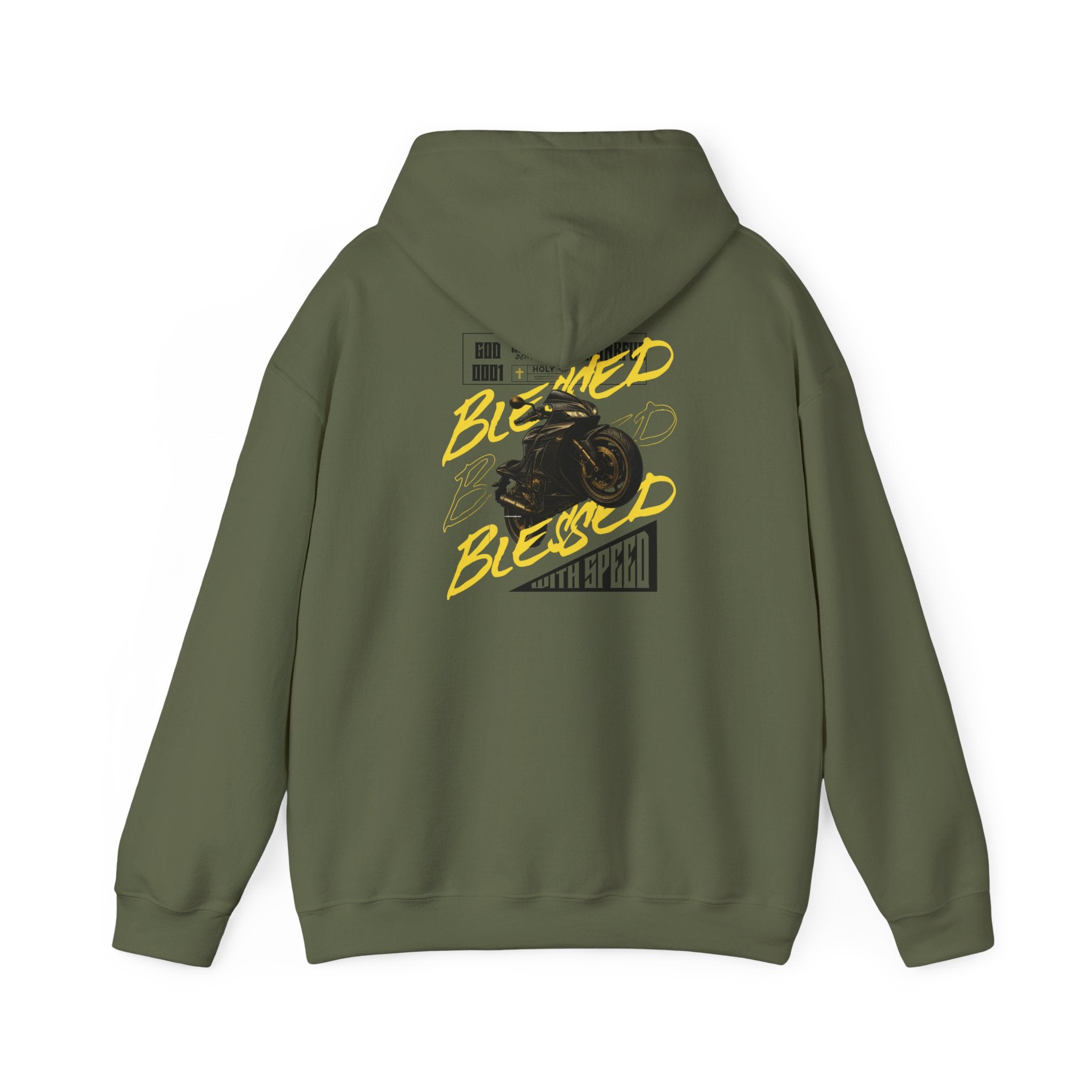 Blessed Motorcycle Heavy Cotton Hoodie