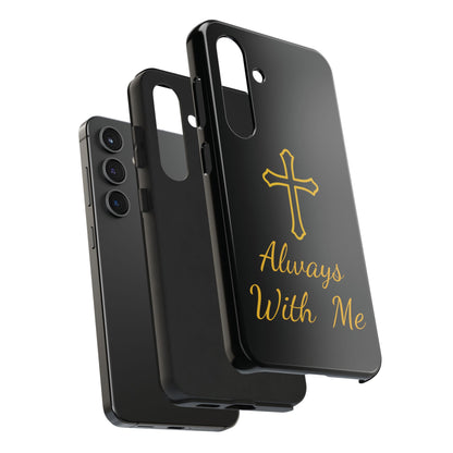 Black Always With Me Cross Phone Case