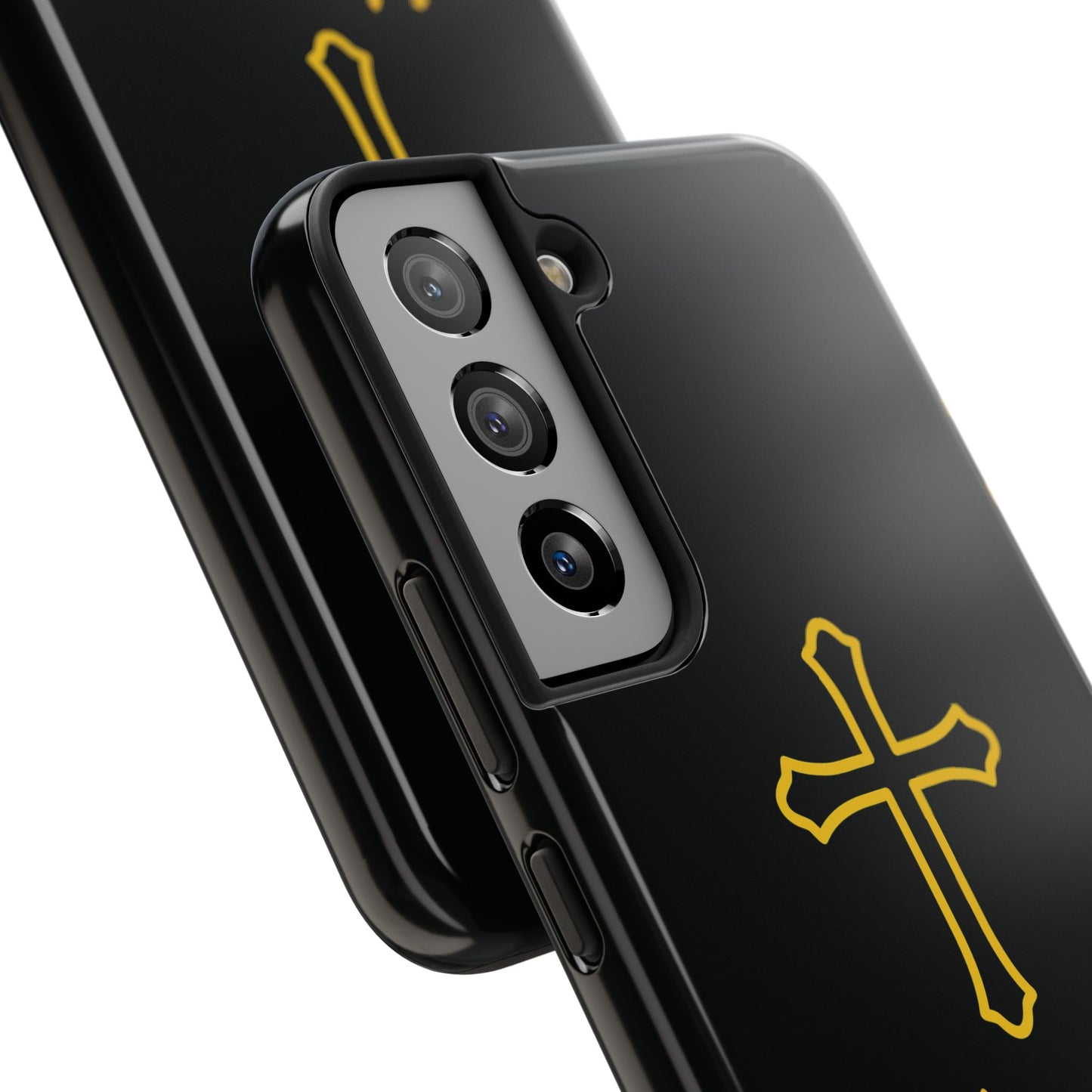 Black Always With Me Cross Phone Case