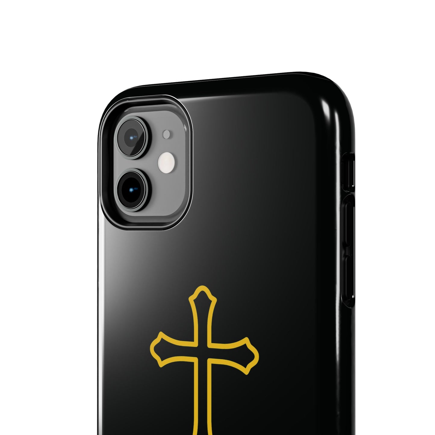 Black Always With Me Cross Phone Case
