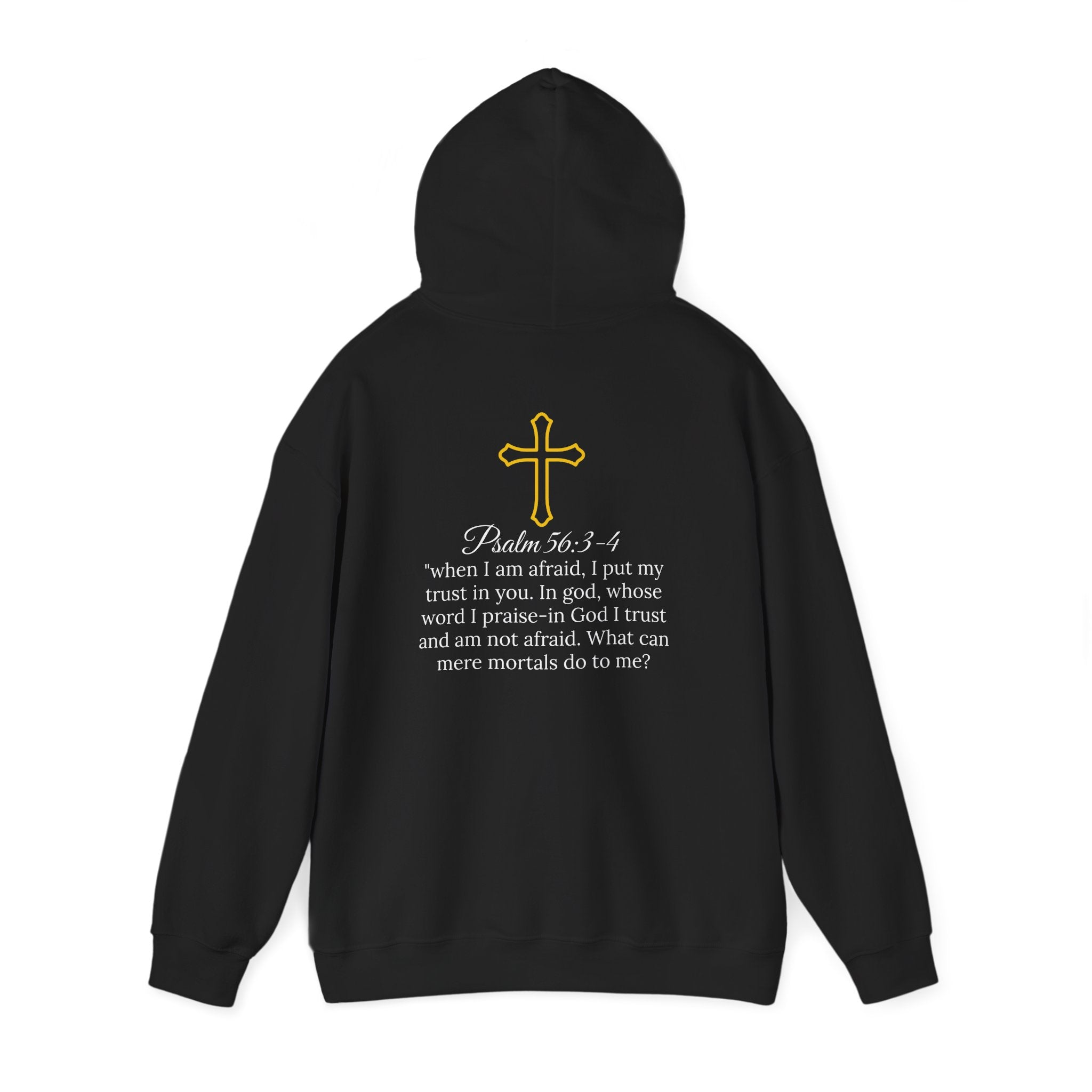 Psalm56 No Fear Cotton Cross Hoodie