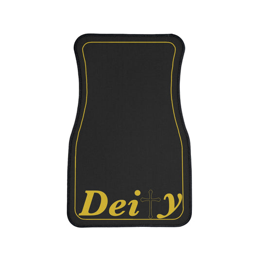 Deity Black & Gold High Quality Car Floor Mat
