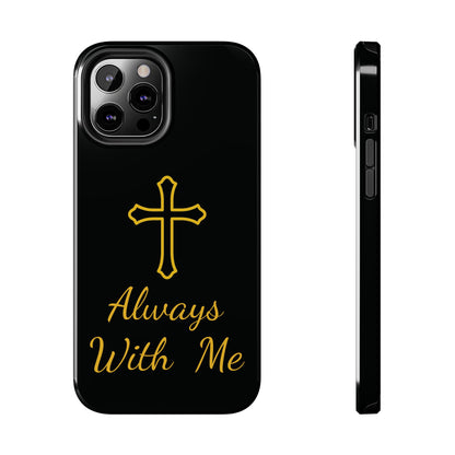 Black Always With Me Cross Phone Case