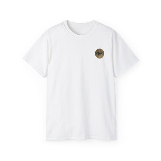Unisex Cotton Mustang "Run Wild" Moon Car Tee